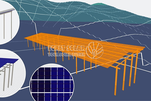 Egret Solar meningkatkan pelacak, alat medan untuk perencanaan PV skala besar