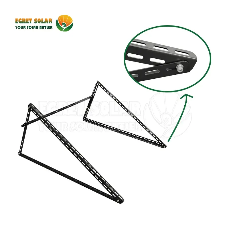 Sistem Pemasangan Tripod Surya Lipat Sudut yang Dapat Disesuaikan