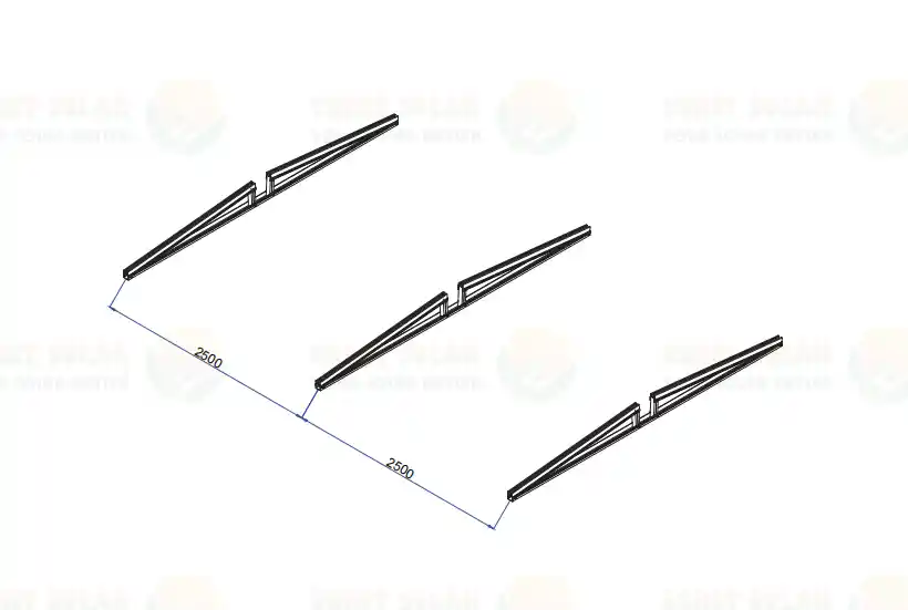 East-West Solar Ballasted Mounting System