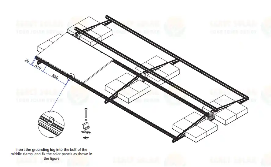 Solar Flat Roof Mounting System